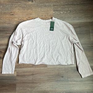 Wild Fable Women's Light Pink Long Sleeve Top